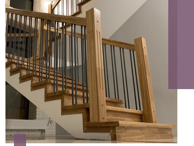 Реставрация деревянных и металлических лестниц в Кургане