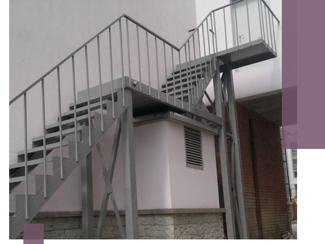 Монтаж пожарных лестниц под ключ в Кургане с гарантией качества