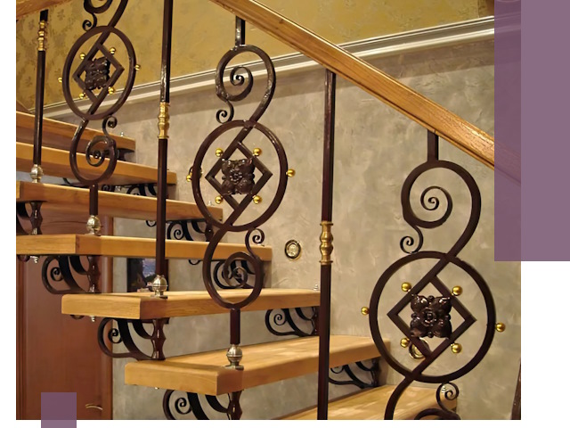 Изготовление кованых лестниц под ключ в Кургане