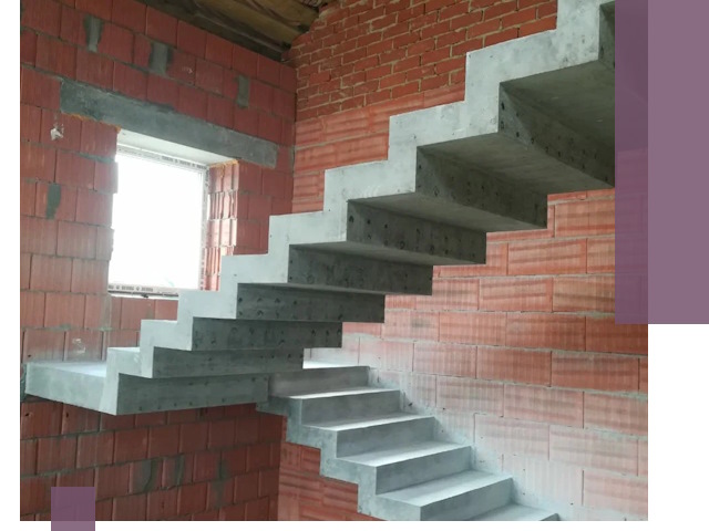 Бетонные лестницы под ключ в Кургане: монтаж, демонтаж, ремонт