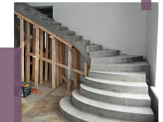 Изготовление бетонных лестниц под ключ в Кургане от 20103 руб. | ПРОЛЁТ-Крг