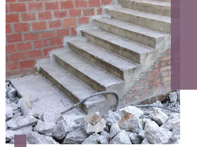 Демонтаж бетонных лестниц в Кургане: быстро и безопасно