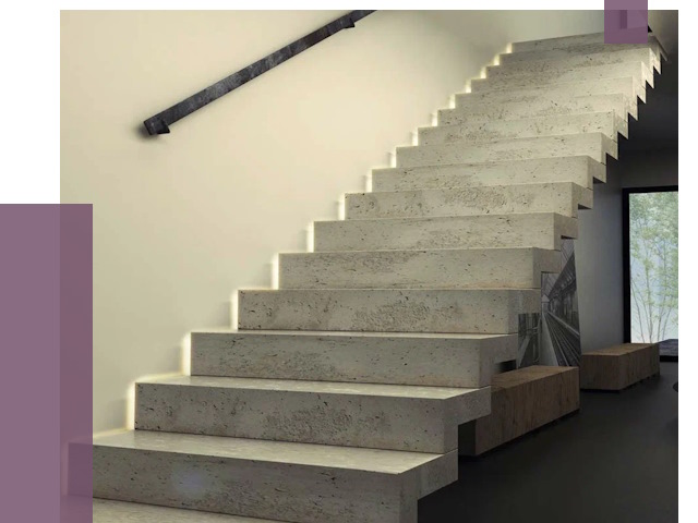 Облицовка бетонных лестниц в Кургане от 4639 руб/м2 