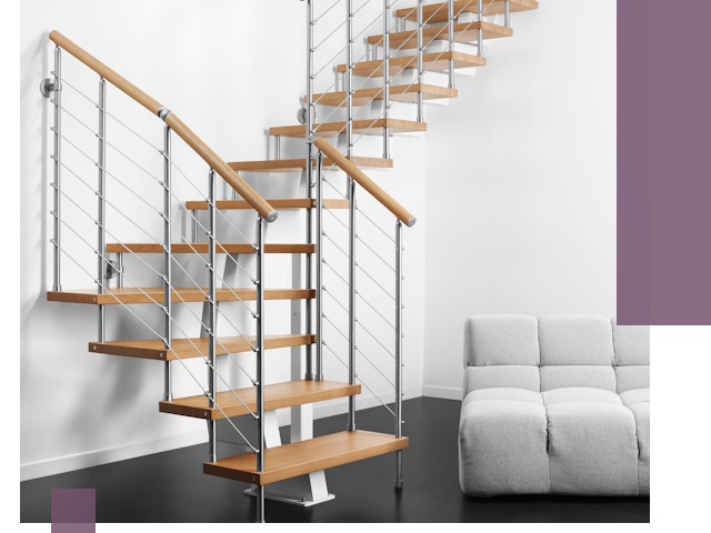 Модульные лестницы под ключ в Кургане — монтаж и изготовление