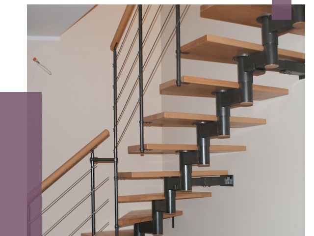 Изготовление модульных лестниц в Кургане от 11598 руб. 