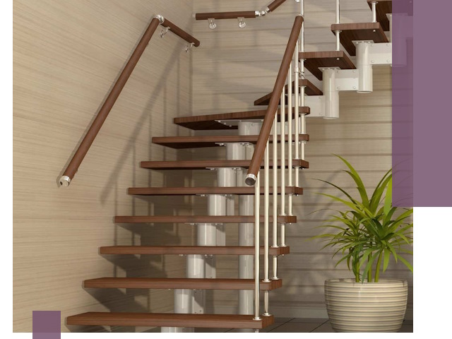 Изготовление модульных лестниц под ключ в Кургане