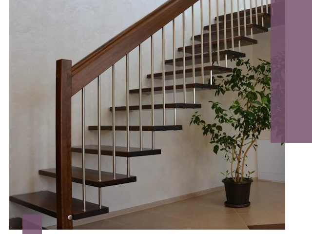 Лестницы на больцах под ключ в Кургане – изготовление и монтаж