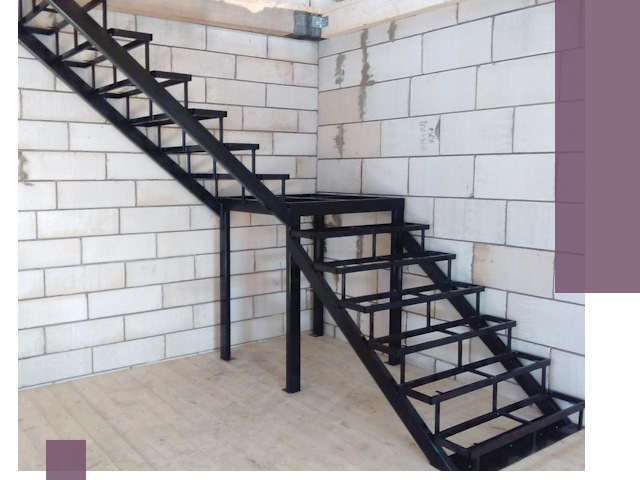 Лестницы на металлокаркасе под ключ в Кургане — изготовление и монтаж