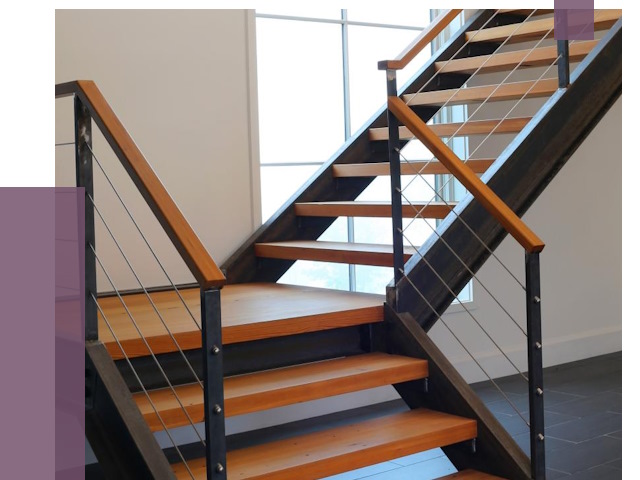Изготовление лестниц на металлокаркасе в Кургане от 19072 руб. | ПРОЛЁТ-Крг