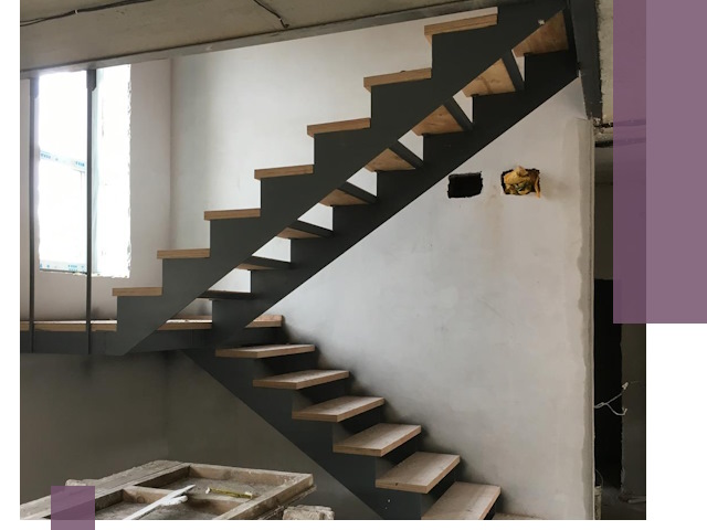 Изготовление лестниц на металлокаркасе в Кургане от производителя