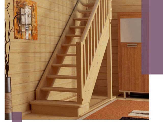 Лестницы эконом класса под ключ в Кургане — недорого и быстро