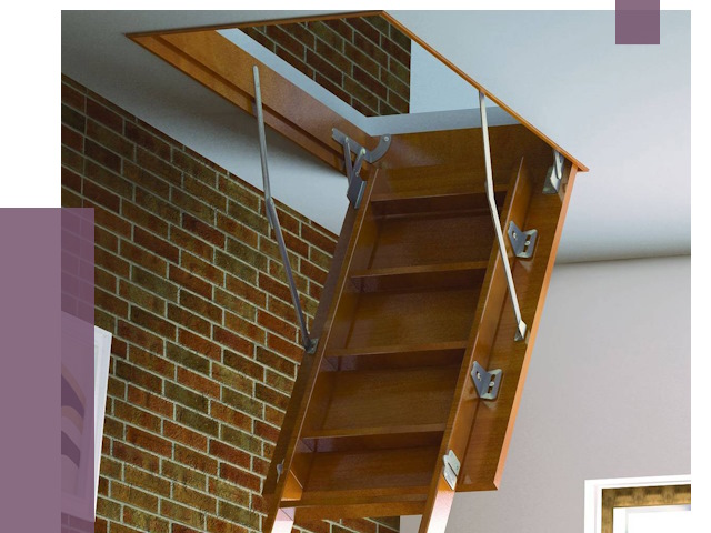 Установка чердачной лестницы в Кургане от 7886 руб. | ПРОЛЁТ-Крг