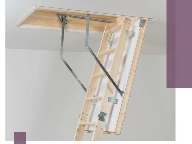 Установка чердачной лестницы под ключ в Кургане