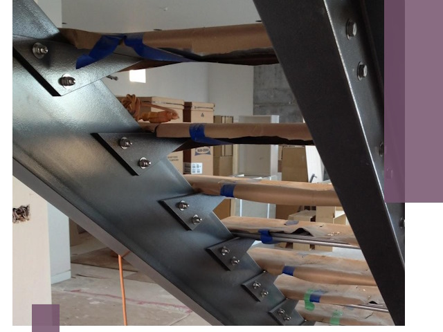 Усиление лестничных конструкций и усиление опор в Кургане