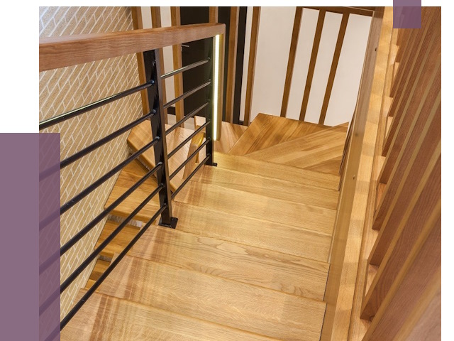 Лестницы из ясеня в Кургане под ключ от 10103 руб. 