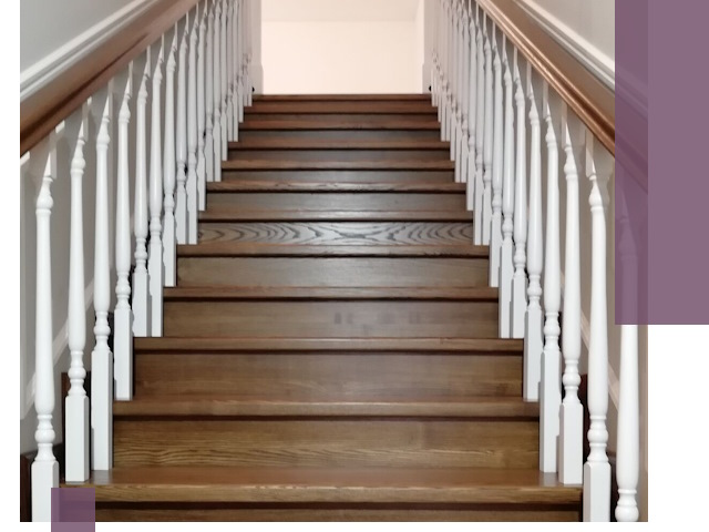 Лестницы из ясеня на заказ в Кургане — изготовление и монтаж