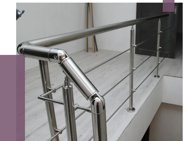 Перила из нержавеющей стали в Кургане от 9072 руб. под ключ | ПРОЛЁТ-Крг