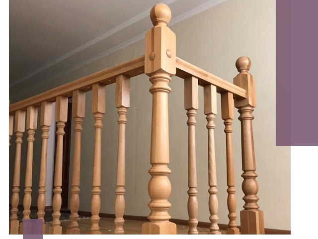 Деревянные перила на заказ в Кургане: монтаж и изготовление