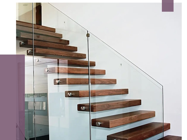 Стеклянные перила для лестницы в Кургане от 14948 руб.