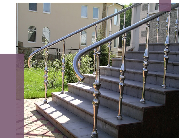 Перила для крыльца в Кургане от 10824 руб. — монтаж ПРОЛЁТ-Крг