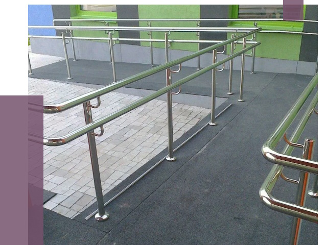 Ограждения пандусов в Кургане от 4381 руб. монтаж | ПРОЛЁТ-Крг