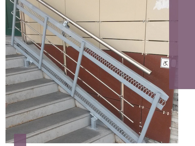 Изготовление откидных пандусов под ключ в Кургане