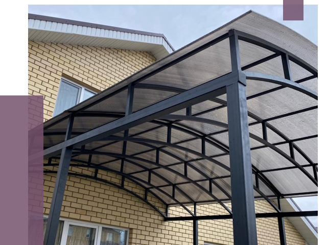 Монтаж козырьков в Кургане от 11598 руб. | ПРОЛЁТ-Крг