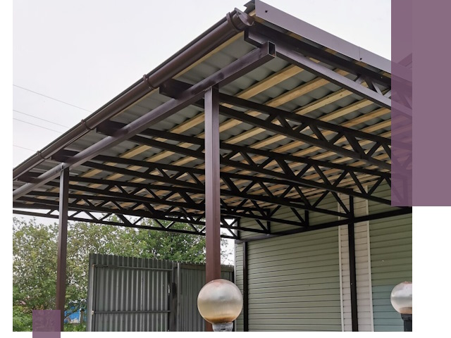 Навесы под ключ в Кургане: изготовление, монтаж и гарантия