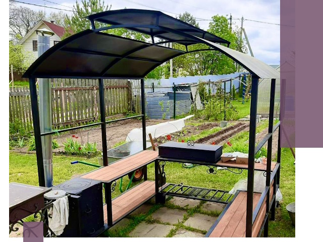 Навесы для барбекю в Кургане: изготовление, монтаж и демонтаж