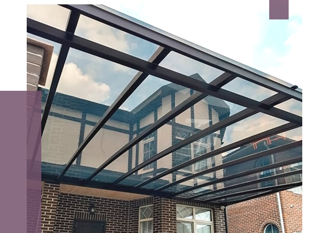 Навесы из поликарбоната в Кургане от 8680 руб. под ключ — ПРОЛЁТ-Крг