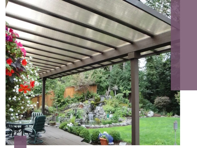 Навесы из поликарбоната под ключ в Кургане быстро и надёжно