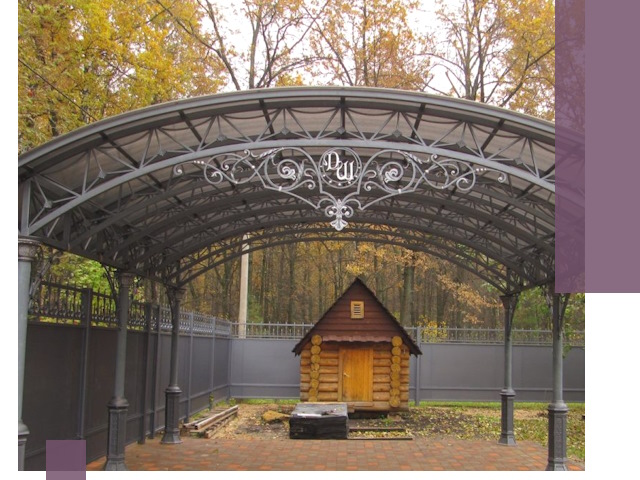 Кованые навесы премиум-класса под заказ в Кургане