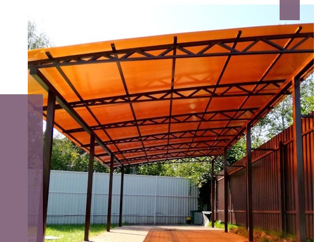 Односкатные навесы под ключ в Кургане от 13247 руб. 