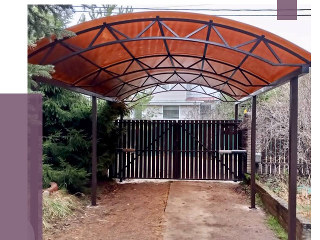 Арочные навесы в Кургане от 12835 руб. — изготовление и монтаж | ПРОЛЁТ-Крг