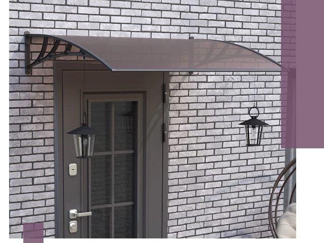 Недорогие козырьки и навесы под ключ в Кургане