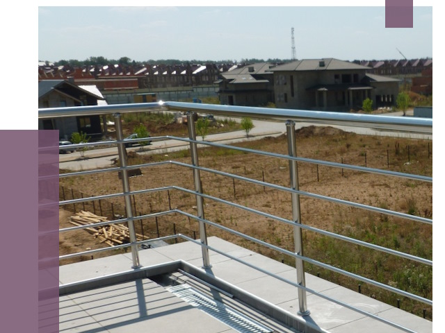 Парапеты из нержавеющей стали в Кургане от 8041 руб. за м² | ПРОЛЁТ-Крг