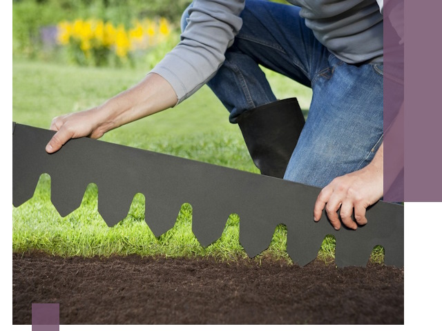 Металлические бордюры для газона в Кургане — изготовление и монтаж