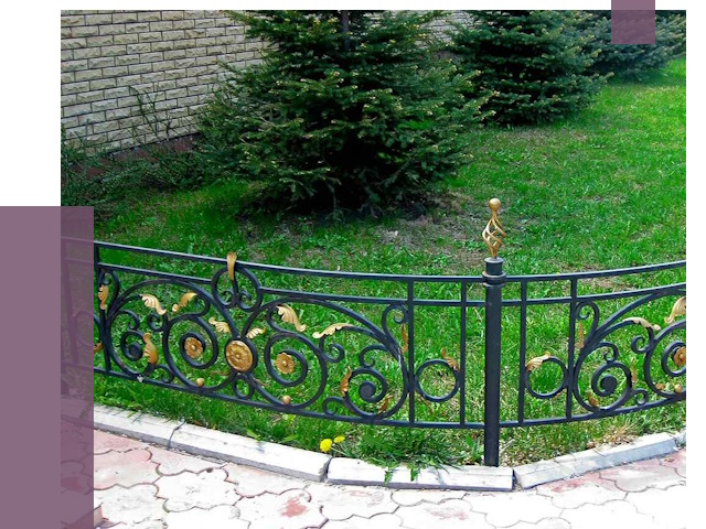 Кованые газонные ограждения в Кургане от 7680 руб. — ПРОЛЁТ-Крг