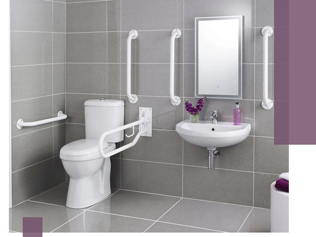 Поручни для санузлов в Кургане: установка, ремонт и монтаж